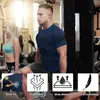 Transfronterizo 2026 Hombres Popular Deportes Running Moda Versátil Mallas de Entrenamiento Camiseta de Manga Corta Color Sólido Venta al por Mayor