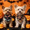 Pañuelo para mascotas transfronterizo estilo calabaza de Navidad Halloween accesorio para perro bufanda triangular lindo y adorable bufanda para el cuello de gato
