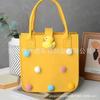 Bolsa de Regalo de Mano para Bebé Luna Llena Cien Días Un Año de Edad Caja de Regalo Muñeca de Dibujos Animados Linda Bolso de Fieltro Bolsa para Dulces y Snacks