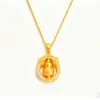 Colar Pingente Antigo de Ouro com Areia e Diamante Gourd Rotativo para Mulheres Retenção de Cor Duradoura Acessórios Estilo Livro Vermelho