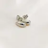Pendientes Personalizados Hf Estilo Simple y Genial Pendientes de Moda de Gama Alta de Nicho Pendientes de Gota de Agua de Acero Inoxidable Venta al por Mayor