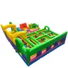Castillo Inflable de Entretenimiento Mediano, Tobogán, Combinación de Piscina de Bolas para Trepar, Material Resistente al Desgaste de Grado Comercial, Centro Comercial Cuadrado