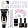 Arte de Uñas 15ml Gel de Extensión Set de 12 Piezas, Pincel Moldeador de Uñas, Gel de Cristal, Gel de Cristal Exclusivamente para Ventas Transfronterizas