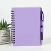 Cuaderno de Espiral de Polipropileno de Colores Transfronterizo con Forma en Stock A6 Bloc de Notas Simple para Estudiantes Cuaderno Personalizado en Lotes Pequeños