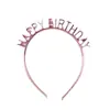 Decoración de Pastel Horneado Celebridad de Internet Feliz Cumpleaños Diadema Sombrero de Cumpleaños Fiesta Fiesta Diosa Accesorios para el Cabello de Color