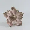 Flores Artificiales Navideñas, Flores de Magnolia con Polvo Dorado, Decoraciones para Ventanas Navideñas, Fabricantes de Materiales y Accesorios para Guirnaldas Navideñas