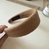 Aro de Cabelo Largo de Lã Nova Japonês e Coreano Elegante Francês e Elegante para Sair Combina com Tudo Cor Sólida Suave Simples Mori Tiara