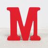 Letras de madera en inglés, letras de madera rojas, adornos, decoraciones, adornos de madera maciza, letras personalizadas, procesamiento