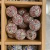 Bola de diamante incrustada con cuentas de cristal de pedrería, cuentas con agujero, cuentas espaciadoras, hechas a mano, material para colgante de pulsera de mano, accesorios de joyería DIY al por mayor