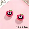 Accesorios de Resina DIY de Dibujos Animados de Frutas y Animales Pegamento de Crema Peineta Funda de Teléfono Hebilla de Zapato Llavero