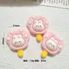 Acessórios DIY de Resina Cabeça de Coelho para Sorvete para Tamancos, Adesivos para Copo de Água, Presilhas de Cabelo, Enfeites de Cabelo, Materiais para Capa de Celular Atacado