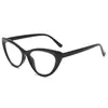 Montura de gafas retro ojo de gato europea y americana transfronteriza para mujer, montura decorativa, gafas de moda, dulces, geniales, anti-luz azul, gafas lisas