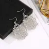 Comercio Transfronterizo Europeo y Americano Estilo Étnico Bohemio Pendientes Huecos Tallados Retro para Mujer Mayorista de Joyería Amazon Dubái