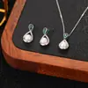 Conjunto de Brincos e Colar Weidni de Luxo Acessível, High-End, Elegante, Moderno e Versátil, Atacado para Mulheres
