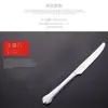 Juego de tres piezas de cuchillo, tenedor y cuchara para comida occidental de plata para el hogar, acero inoxidable 304 especial para restaurante, cuchillo para bistec, tenedor, cuchara para café y té