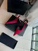 Tendência transfronteiriça YS sapatos de salto alto em couro genuíno com formato de metal, sapatos de bico fino com calcanhar aberto, sandálias de salto agulha femininas emagrecedoras e versáteis