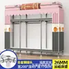 Guarda-roupa de aço de porta dupla extra-espesso, guarda-roupa simples, guarda-roupa de quarto extra-grande estilo chinês, guarda-roupa de cabeceira, armário de armazenamento e organização