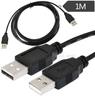 Cable USB 2.0 Negro Cable de Impresión Cable de Extensión Macho a Hembra Mini 5 Pines Micro 5 Pines Cable