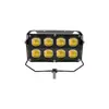 Nuevo Foco para Motocicleta con 8 Ojos, Ventilador, Faro LED de Doble Color, Luz Alta y Baja, Súper Brillante, Doble Fila, Alta Potencia