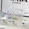 Caja de Almacenamiento de Acrílico para Joyería Transparente de Escritorio Artefacto para Lentes de Contacto Caja con Cajón Estante de Almacenamiento para Lentes de Contacto