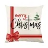 Nova fronha de almofada combinada de Natal transfronteiriça para decoração de sofá de casa na Amazon, capa de almofada, suporta personalização