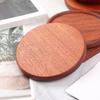 Posavasos Personalizados de Madera de Nogal Negro, Bases Cuadradas de Madera Maciza para Tazas de Té, Bandejas Cuadradas para Té Caseras, Tapetes Aislantes de Calor, Tapetes de Madera, Tapetes para Bandejas de Té