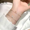 Pulsera de Flor Completa en Plata S925 Xigu H0170 para Mujer, Joyería de Mano Dulce Estilo Ins Nicho Coreano Nuevo Estilo 2025