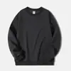 Nueva Sudadera de Algodón Desan de Cuello Redondo para Hombre de Primavera, Color Sólido Marca de Moda Manga Larga Versátil Camisa Base con Estampado Personalizado