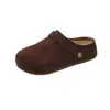 Zapatos Birkenstock con Elevación Interior Suela Gruesa Punta Cerrada Medias Pantuflas Ropa de Exterior para Mujer 2026 Nuevas Sandalias de Primavera Slip-on Bidireccionales