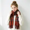 Colección de Bufandas de Mohair de Color Sólido de Otoño e Invierno, Bufandas Atmosféricas Estilo Coreano, Bufandas Chal Ampliadas y Engrosadas al por Mayor