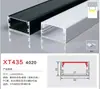 Carcasa de lámpara lineal LED ranura lineal de aluminio empotrada oculta lámpara de gabinete lámpara de barra de luz dura con ranura para lámpara de perfil U abierto