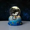 Bola de Cristal Luminosa Base Giratória Luz Noturna Luminosa Atacado Luz de Atmosfera para Casa Decorações de Mesa para Quarto Presentes