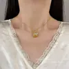 En Stock "Fortuna" Collar de Cesta Vintage Tridimensional Tejido Estilo Cesta con Incrustaciones de Perlas y Pedrería, Elegante Accesorio de Cadena para la Clavícula