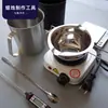 Set de Herramientas para Hacer Velas DIY Olla para Derretir Cera Estufa Calentadora Termómetro Herramientas DIY Hechas a Mano para Hacer Velas de Aromaterapia