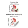 BRUP Calcomanía Estática para Ventana Pájaro Navideño Acuarela Gorro Navideño Gorrión Rojo Calcomanía de Vidrio Escaparate Decoración Navideña BR2375C
