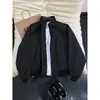 Jaqueta Bomber Piloto Cleanfit Americana Masculina Primavera/Outono Marca Tendência Tamanho Grande Scoundrel Cool Gola Alta Jaqueta Baseball Outerwear Tendência