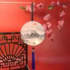 Nova Lanterna Impressa Frente e Verso Lanterna Portátil Antiga Luminosa Estilo Chinês Retrô Ano Novo Alta Transparência Redonda Lanterna de Palácio