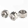 Tuerca hexagonal externa de acero inoxidable 304, tuerca K con dentado externo, tapón de rosca con tope de múltiples dientes M3M4M5M6M8