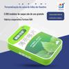 Caixa de lata personalizada para pastilhas de menta, embalagem quadrada verde para goma de mascar, caixa de lata personalizada para pastilhas Heaven and Earth Cover