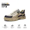 Zapatos casuales para hombre para adolescentes y estudiantes, zapatillas casuales de suela gruesa para aumentar la altura, zapatos Martin deportivos antideslizantes para hombre, zapatillas de moda estilo "dad shoes"
