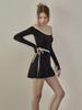 Traje de baño de una pieza estilo Ins para niña elegante, entallado, adelgazante, a prueba de sol, de manga larga, conservador, sencillo, estilo pequeño fragante, traje de baño para mujer