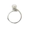 Anillo de Perla Natural de Oro Real de 18K Chapado en Cobre, Anillo Simple y Versátil, Anillo de Plata de Lujo Accesible a la Moda para Mujer