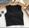 Camisola Cuadrada para Mujer con Clavícula Expuesta, Top Tubo Blanco Puro Versátil, Camisola de Algodón para Usar en Capas