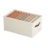 Caja de Almacenamiento con Compartimentos de Tela Oxford Caja de Almacenamiento para Ropa Almacenamiento para el Hogar Organizador de Ropa Cajón de Almacenamiento