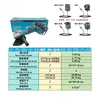 Amoladora angular eléctrica de iones de litio sin escobillas 180 de grado industrial de alta potencia para ranurar, cortar, pulir y amolado manual