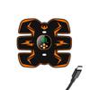 Parche Popular Recargable para Músculos Abdominales con Pantalla Digital Cinturón Equipo de Fitness Deportes para Perezosos Instrumento de Fitness Abdominal en Casa Parche Amarillo para Músculos Abdominales