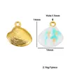 Colgantes de Acero Inoxidable con Esmalte de Colores de Criaturas Marinas Estilo Verano Océano Estrella de Mar Concha Accesorios para Joyería DIY Venta al por Mayor