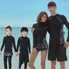 Traje de buceo para padres e hijos de Corea del Sur para mujer, de manga larga, traje de baño de medusa, dividido, protección solar, adelgazante, traje de snorkel, traje de baño