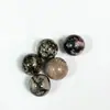 Cuentas Redondas No Porosas Piedra Natural Cristal Ágata Amatista Cuentas Sueltas Accesorios para Joyería DIY Semi-Terminados