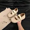 Sapatos Mary Jane de bolinhas retrô, sapatilhas femininas de cadarço com bico fino, novo estilo 2026, com salto oculto, sapatilhas, sapatos femininos estilo francês